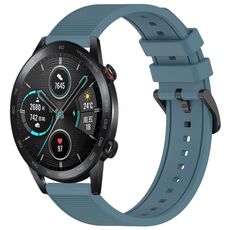 Per Honor Magic Watch 2 46mm 22mm Cinturino in silicone strutturato in tinta unita (Rock Cyan)
