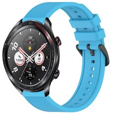 Per Honor Watch Dream 22mm cinturino in silicone strutturato in tinta unita (blu cielo)