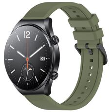 Per Xiaomi MI Watch S1 cinturino in silicone strutturato in tinta unita da 22 mm (verde)