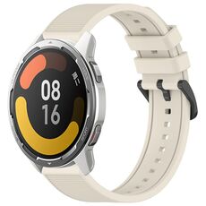 Per Xiaomi MI Watch Color 2 Cinturino in silicone strutturato in tinta unita da 22 mm (Starlight)