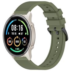 Per Xiaomi MI Watch Sport 22mm cinturino in silicone strutturato in tinta unita (verde)