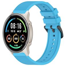 Per Xiaomi MI Watch Sport 22mm cinturino in silicone strutturato in tinta unita (blu cielo)