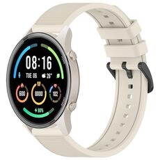 Per Xiaomi MI Watch Sport 22mm cinturino in silicone strutturato in tinta unita (Starlight)
