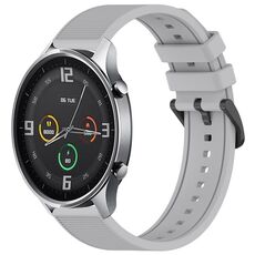 Per Xiaomi MI Watch Color 22mm cinturino in silicone strutturato in tinta unita (grigio)