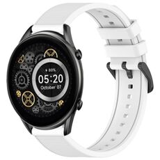 Per Xiaomi Haylou RT2 LS10 cinturino in silicone tinta unita strutturato da 22 mm (bianco)