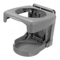 Portabevande multifunzionale per bocchetta dell'aria per auto, portabicchieri per auto, posacenere (grigio)