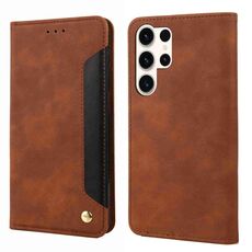 Custodia in pelle per Samsung Galaxy S24 Ultra 5G Skin Feel (marrone)