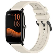 Per Xiaomi Haylou GST LS09B cinturino in silicone strutturato in tinta unita da 22 mm (Starlight)
