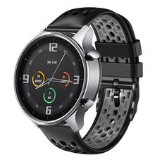 Per Xiaomi MI Watch Color 22mm Cinturino in silicone traspirante bicolore (nero + grigio)