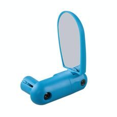 2 paia di accessori da ciclismo per specchietto retrovisore piatto per bicicletta regolabile (blu)