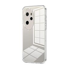 Per Honor 100 Pro Custodia per telefono con foro sottile con placcatura trasparente (trasparente)