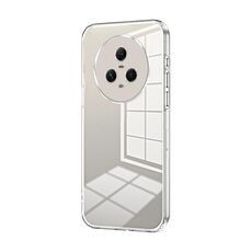 Per Honor Magic5 Custodia per telefono con foro sottile con placcatura trasparente (trasparente)