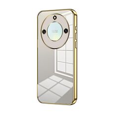Per Honor X40 5G / Magic5 Lite / X9a Custodia per telefono con foro fine con placcatura trasparente (Oro)