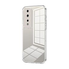 Per Honor 80 GT Custodia per telefono con foro fine con placcatura trasparente (trasparente)