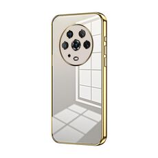 Per Honor Magic4 Custodia per telefono con foro fine con placcatura trasparente (oro)