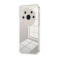Per Honor Magic3 Pro Custodia per telefono con foro sottile con placcatura trasparente (trasparente)