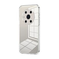 Per Honor Magic3 Custodia per telefono con foro sottile con placcatura trasparente (trasparente)