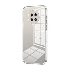 Per Honor X20 Custodia per telefono con foro sottile con placcatura trasparente (trasparente)