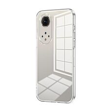 Custodia per telefono con foro fine con placcatura trasparente per Honor 50 Pro / Huawei nova 9 Pro (trasparente)