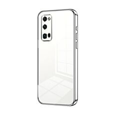 Per Honor 30 Pro / 30 Pro+ Custodia per telefono con foro fine con placcatura trasparente (Argento)