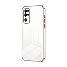Per Honor 30 Custodia per telefono con foro sottile con placcatura trasparente (rosa)