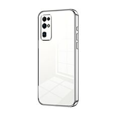 Per Honor 30 Custodia per telefono con foro fine con placcatura trasparente (argento)