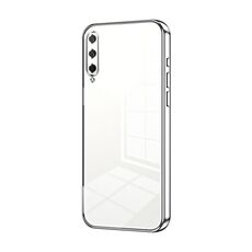 Custodia per telefono con foro fine con placcatura trasparente per Honor Play 3 (argento)
