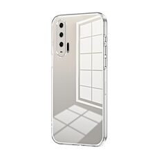 Per Honor 20 Pro Custodia per telefono con foro fine con placcatura trasparente (trasparente)