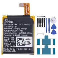 Per Apack APP00221 Sostituzione batteria orologio 1ICP4/24/27 300mAh