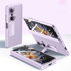 Custodia per telefono antiurto con cerniera integrale per Honor Magic VS Pioneer Skin-Feel Case-film (viola)