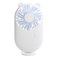 Supporto per telefono portatile con ventola portatile USB mini tascabile (bianco)