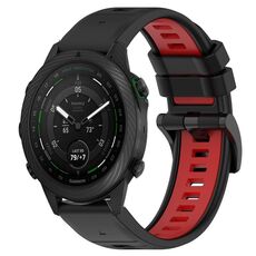 Per cinturino sportivo in silicone bicolore Garmin MARQ Golfer da 22 mm (nero + rosso)