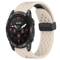 Per cinturino in silicone Garmin Epix Pro 51mm 26mm con foro fibbia pieghevole (colore Starlight)
