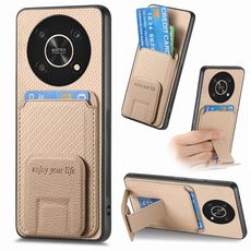 Custodia pieghevole per telefono con supporto pieghevole per Honor X30/X9 5G/Magic4 Lite (cachi)