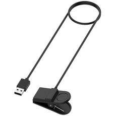 Clip di ricarica per cavo di ricarica per orologio GolfBuddy W12, lunghezza: 1 m (nero)