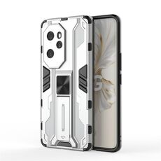 Custodia per telefono TPU ibrida per PC Supersonic Armor per Honor 100 Pro (argento)