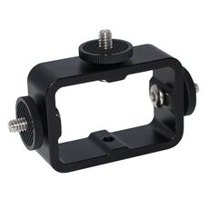 Adattatore per montaggio su treppiede multi-dispositivo Staffa per trasmissione dal vivo Porta clip per telefono cellulare (cerchio a tripla testa)