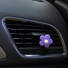 Clip per aromaterapia con bocchetta dell'aria per auto a cinque petali, dimensioni: versione profumata (consegna colore casuale)
