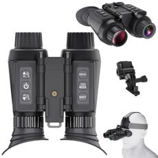 NV8300 Distanza della pupilla regolabile Auricolare Dispositivo di visione notturna Binocolo digitale HD 3D Telescopio per visione notturna a infrarossi per esterni