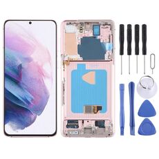 Digitalizzatore di schermi LCD OLED assemblaggio completo con cornice (rosa)