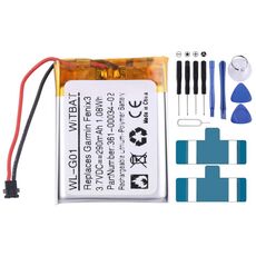 Sostituzione batteria per orologio sportivo Garmin Fenix 3 / F3 HR 361-00034-02 290mAh