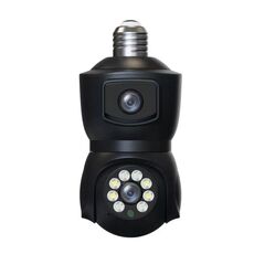La telecamera intelligente con rilevamento del movimento a doppia lente DP41 supporta l'interfono vocale (nero)