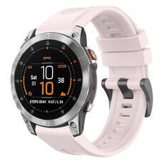 Per Garmin Epix Gen2 / Epix Pro Gen2 cinturino per orologio a sgancio rapido in silicone tinta unita con fibbia nera da 47 mm (rosa)