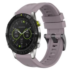 Per Garmin MARQ cinturino per orologio a sgancio rapido in silicone con fibbia nera tinta unita (viola)