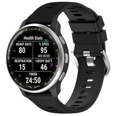 Per cinturino in silicone con trama incrociata Garmin D2 Air X10 da 43 mm (nero)