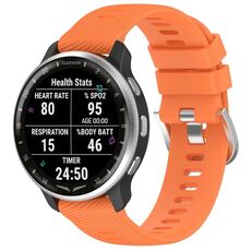 Per cinturino in silicone con trama incrociata Garmin D2 Air X10 da 43 mm (arancione)