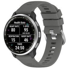 Per cinturino in silicone con trama incrociata Garmin D2 Air X10 da 43 mm (grigio scuro)