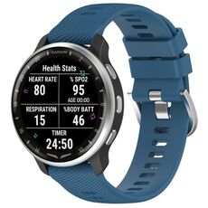 Per cinturino in silicone con trama incrociata Garmin D2 Air X10 da 43 mm (blu scuro)