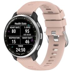 Per cinturino in silicone con trama incrociata Garmin D2 Air X10 da 43 mm (rosa)