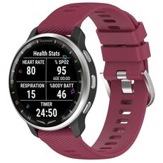 Per cinturino in silicone con trama incrociata Garmin D2 Air X10 da 43 mm (vino rosso)